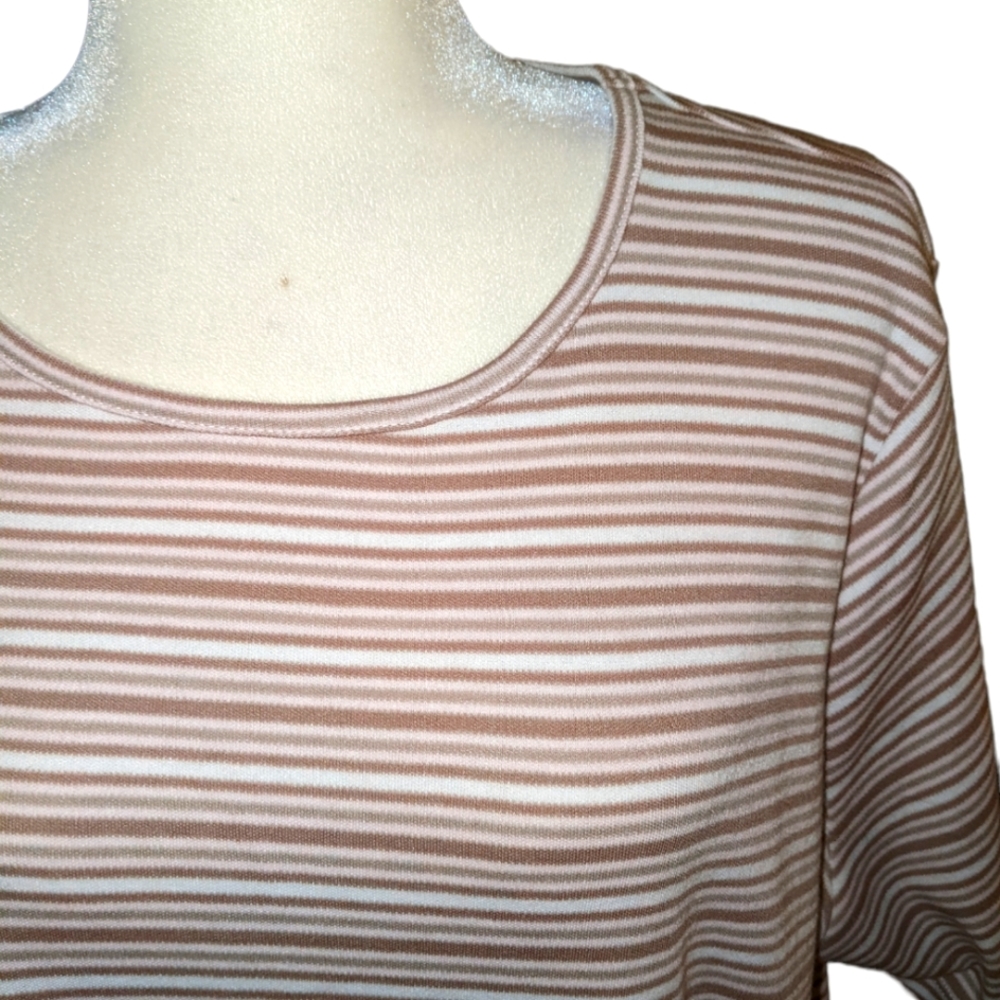 NWT Beige Striped Top by Hastings and Smith